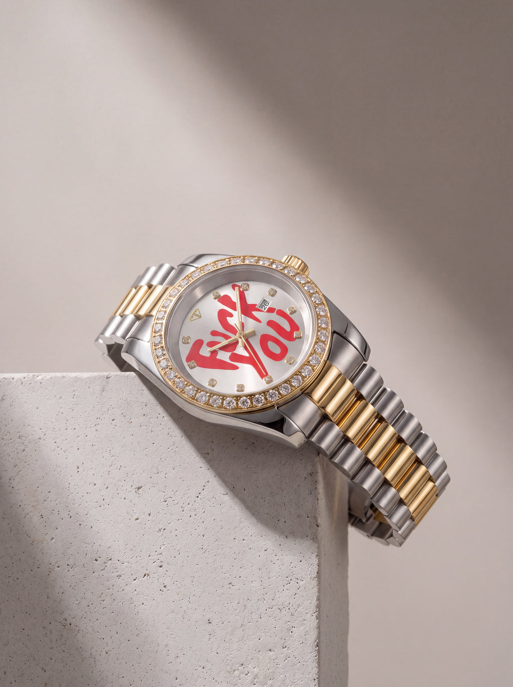 F-U Two Tone (Moissanite Bezel)