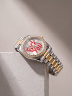 F-U Two Tone (Moissanite Bezel)