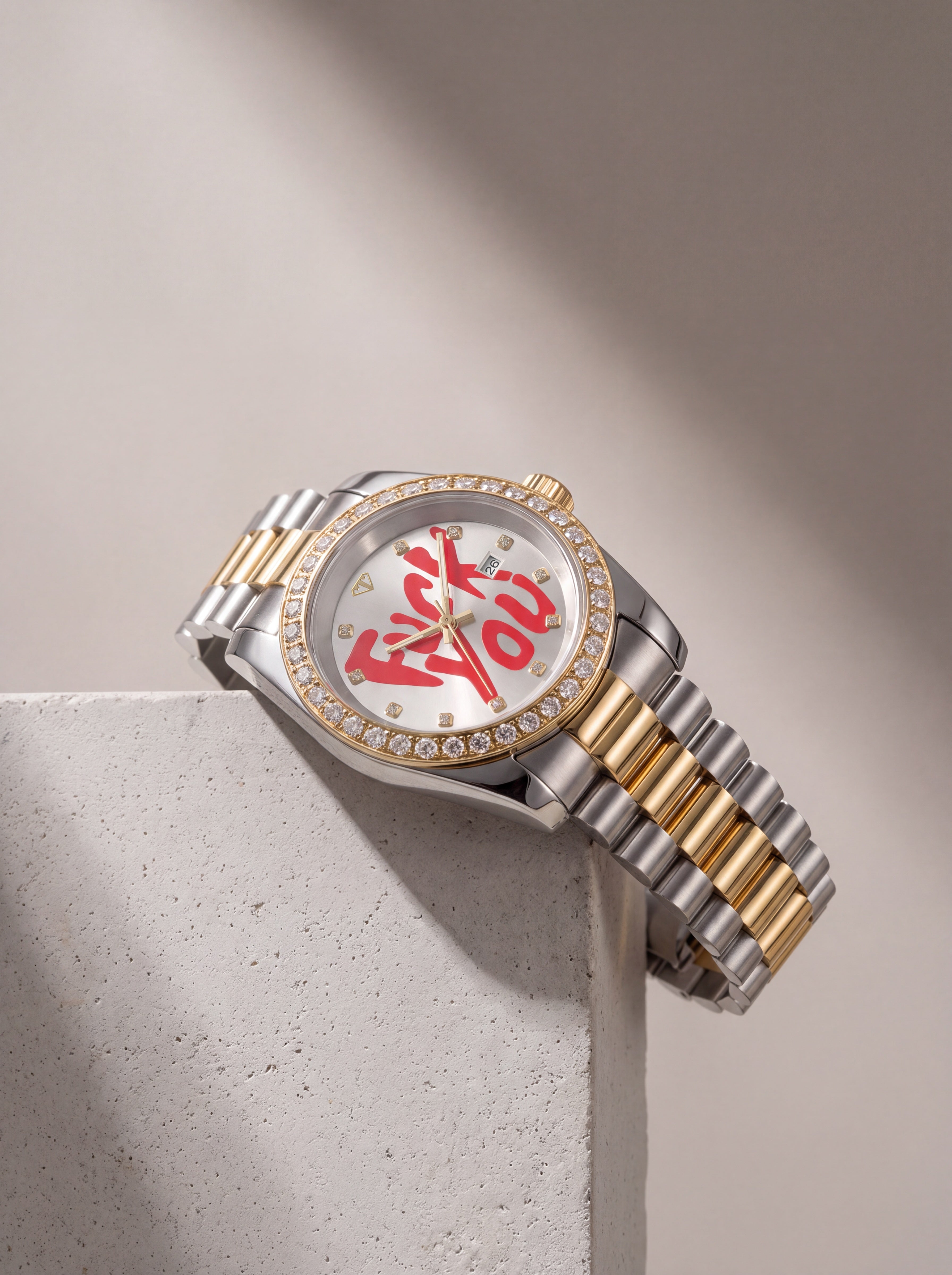 F-U Two Tone (Moissanite Bezel)